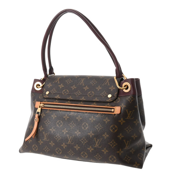 Louis Vuitton Handbags - Louis Vuitton Brown Purple Handbag Bordeaux Canvas Olympe Monogram